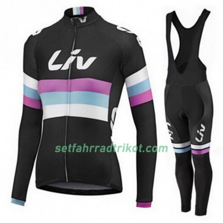 Radbekleidung Radtrikot Langarm + Lang Trägerhose 2015 CCC Liv Damen N001